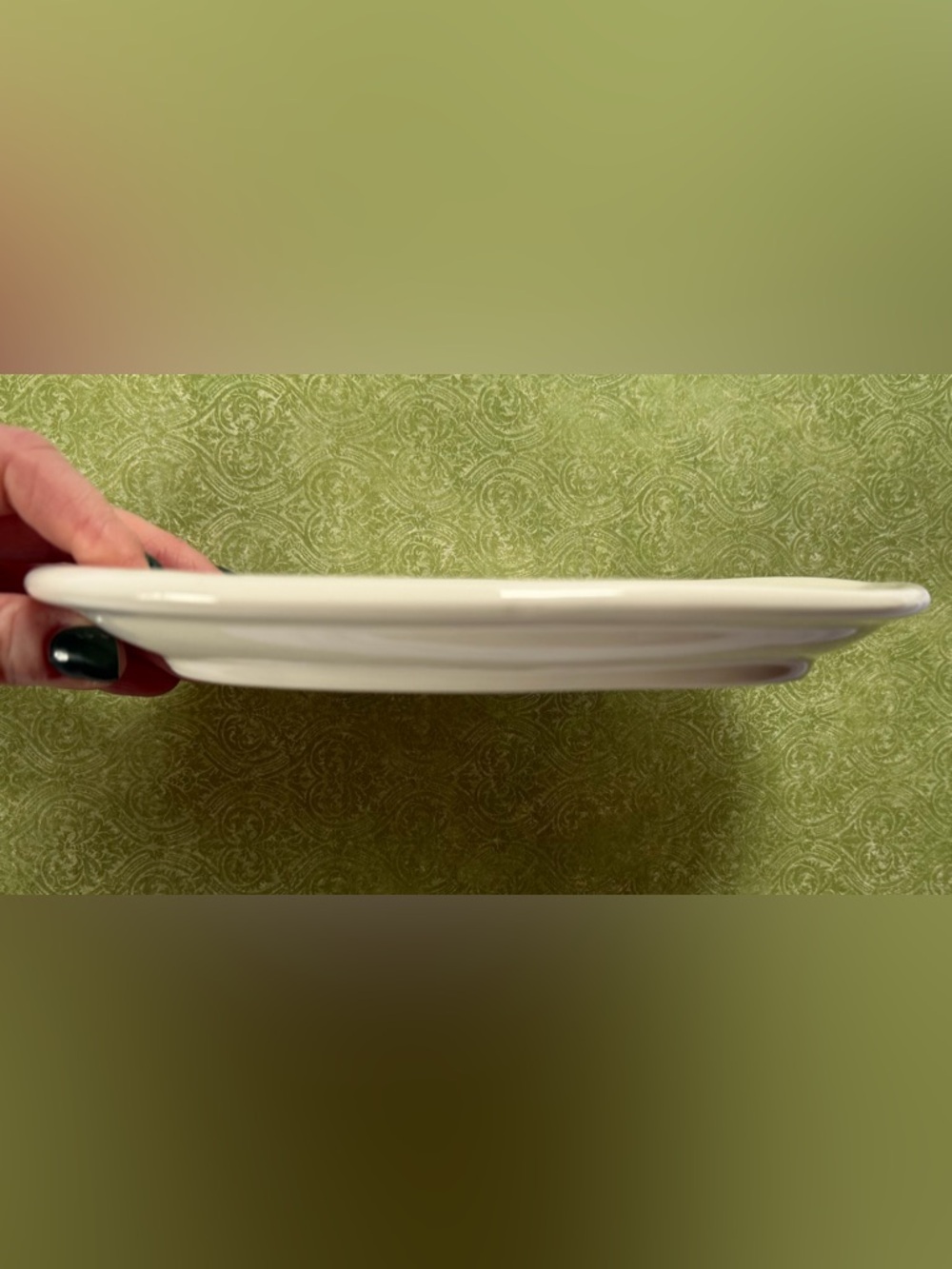 Rae Dunn NIBBLE Plate Artisan Collection Oval 8" Snack Appetizer Farmhouse White - Picture 8 of 8